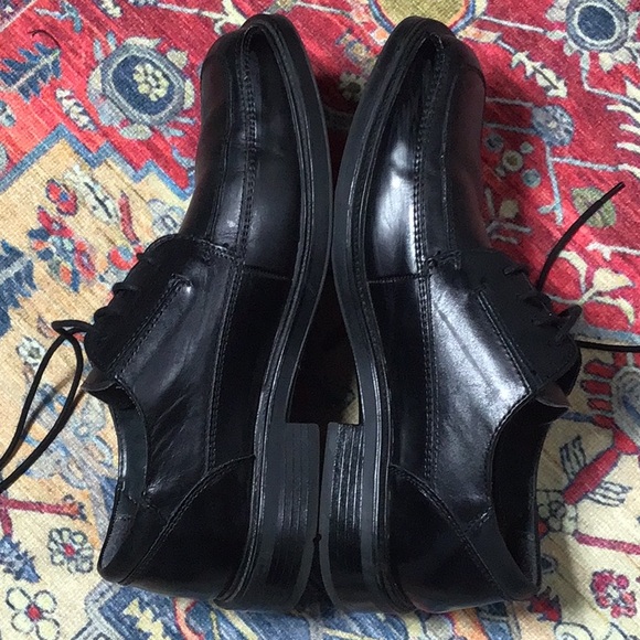 ⚓️Dockers Black Leather Lace Up ‘All Motion Comfort’ Oxfords - Picture 7 of 8